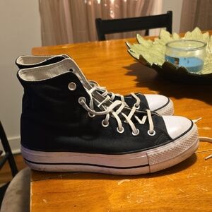 Converse Black and White High-Tops